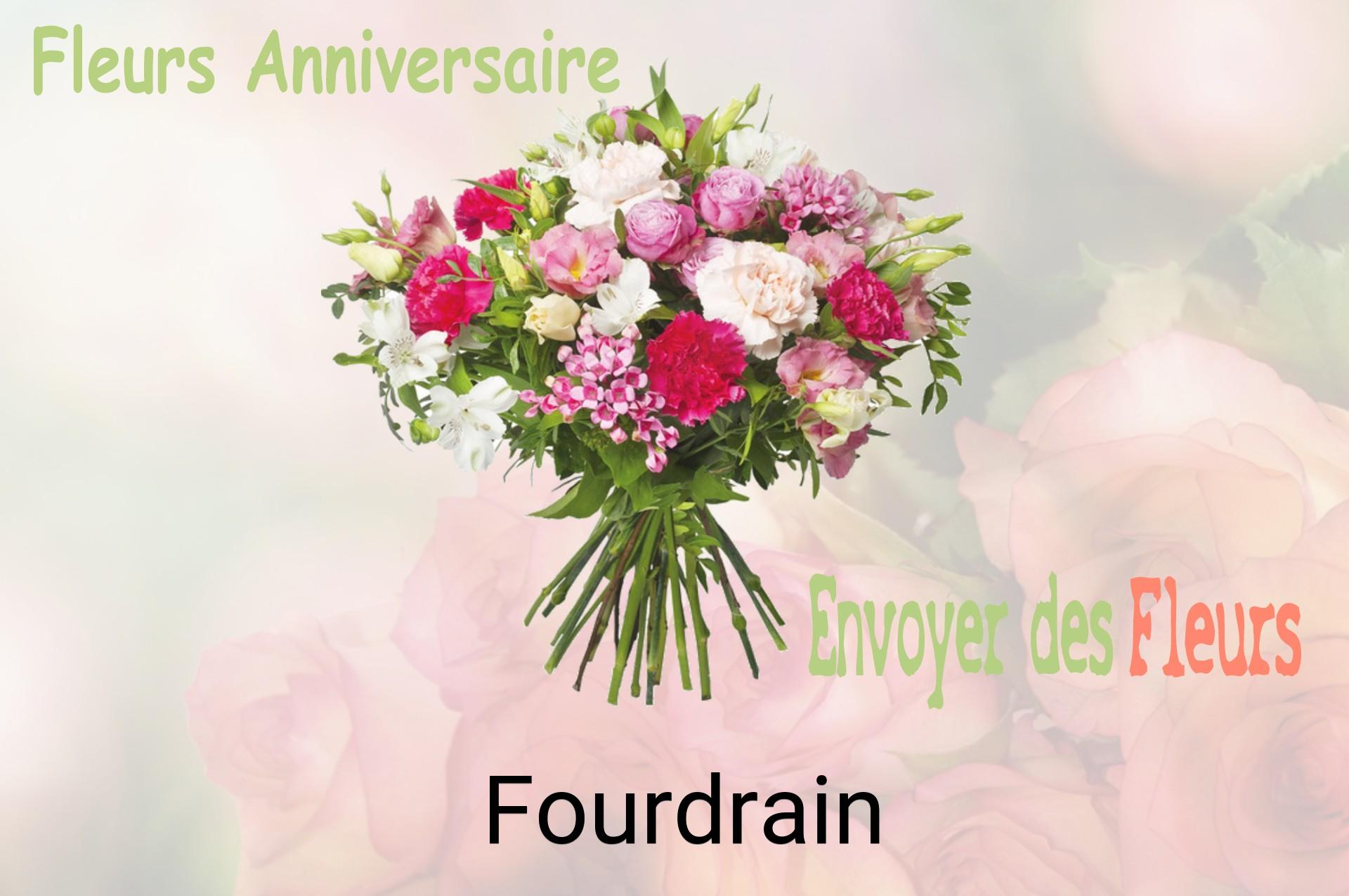 Bouquet de fleurs d’anniversaire livré à Fourdrain