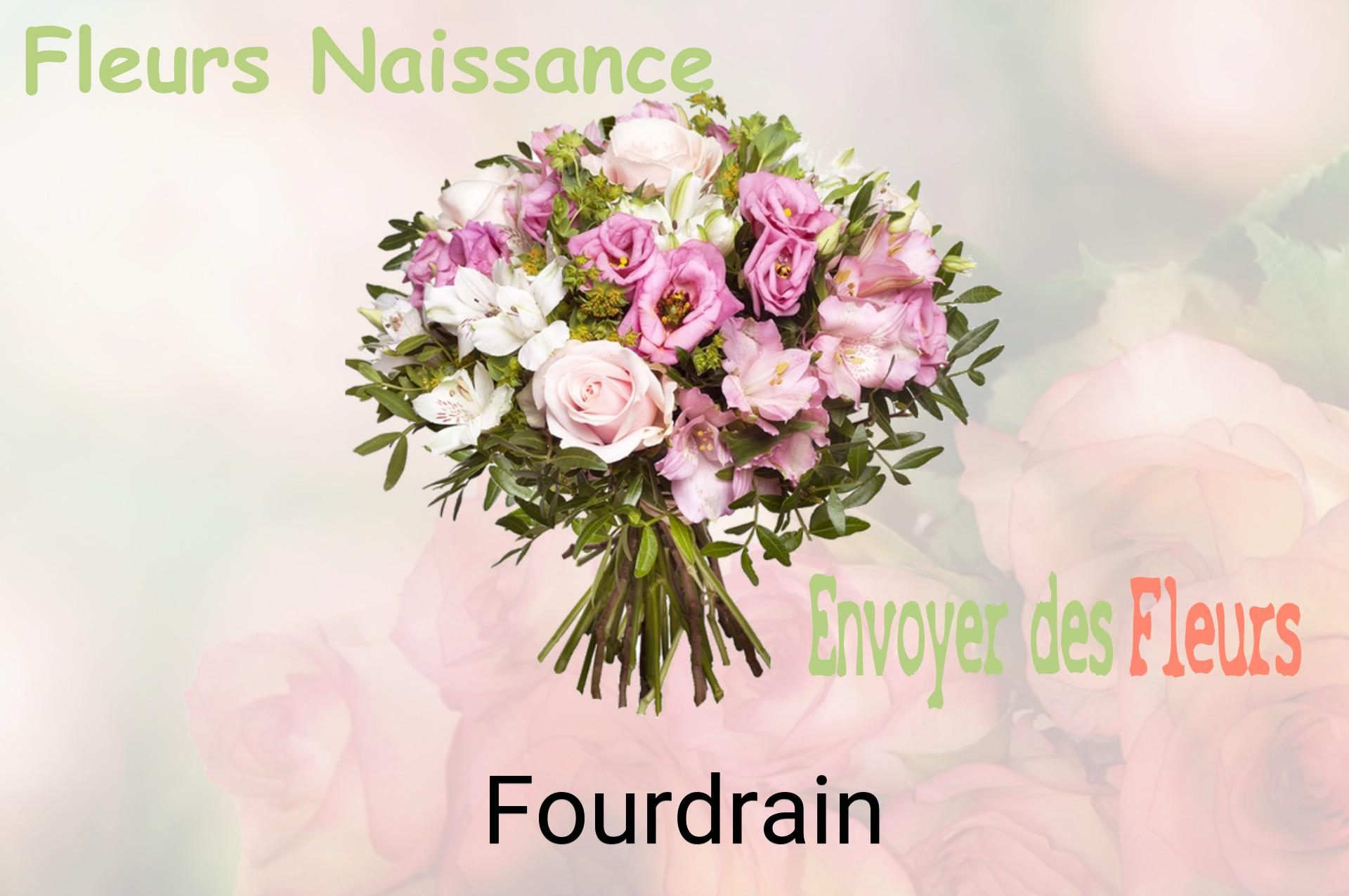 Bouquet de fleurs de naissance livré à Fourdrain